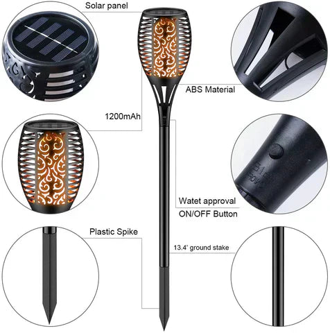 SOLAR CHARGABLE GARDEN DECORATION WATER PROOF LED LIGHT