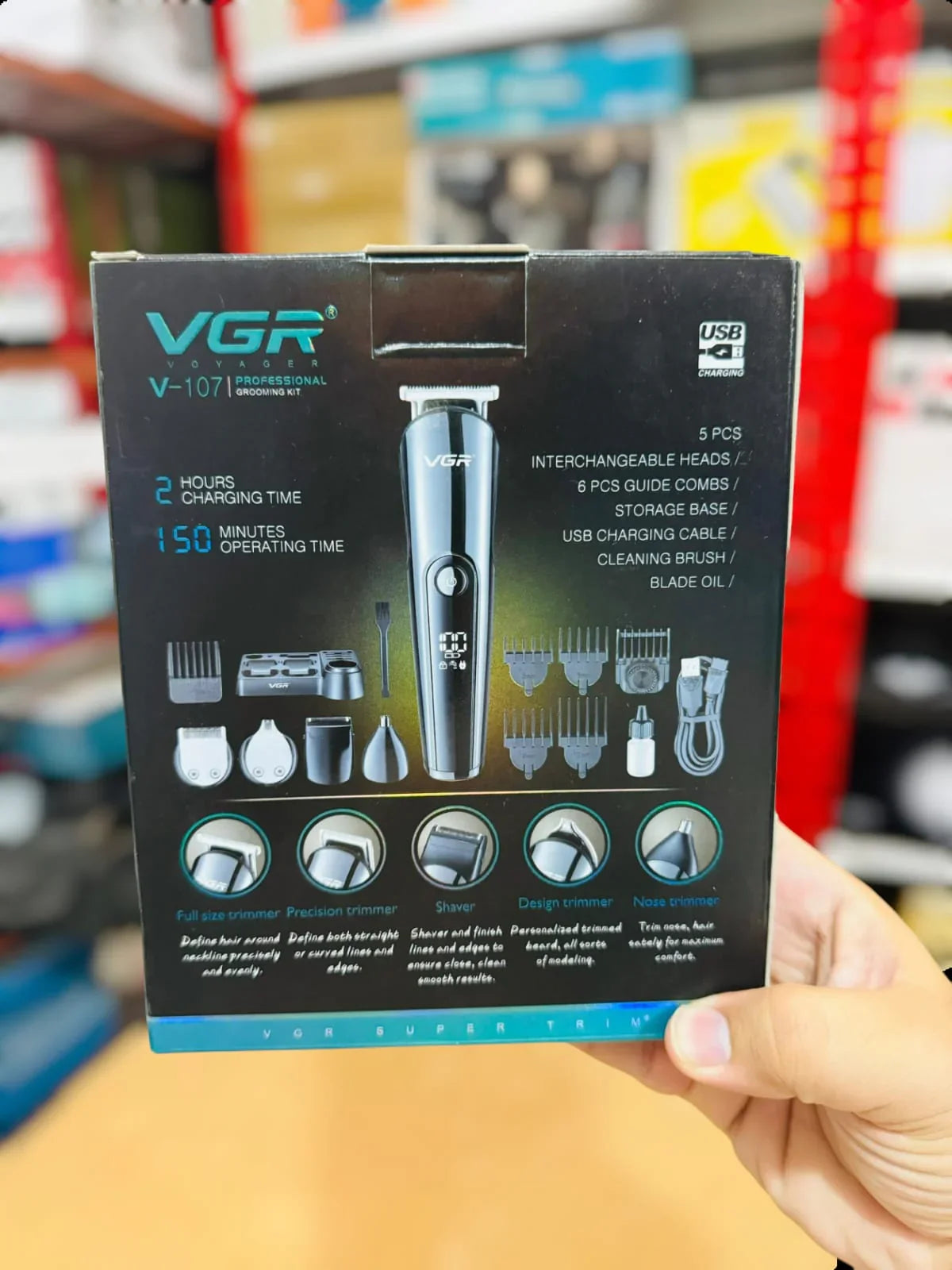 VGR 11 in 1 Multi Grooming Trimmer Kit