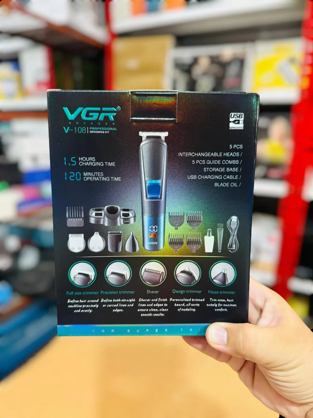 VGR 11 in 1 Multi Grooming Trimmer Kit