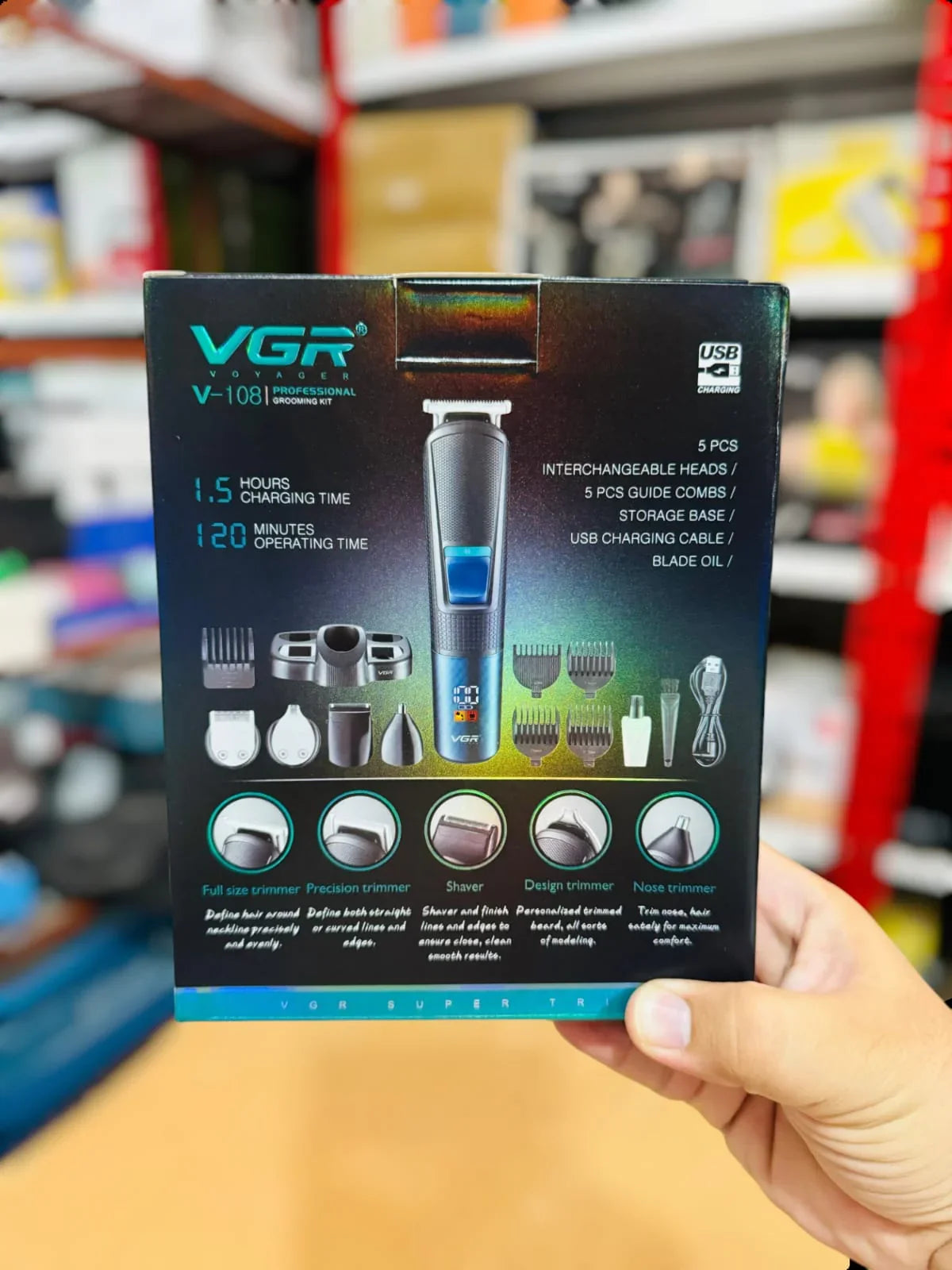 VGR 11 in 1 Multi Grooming Trimmer Kit