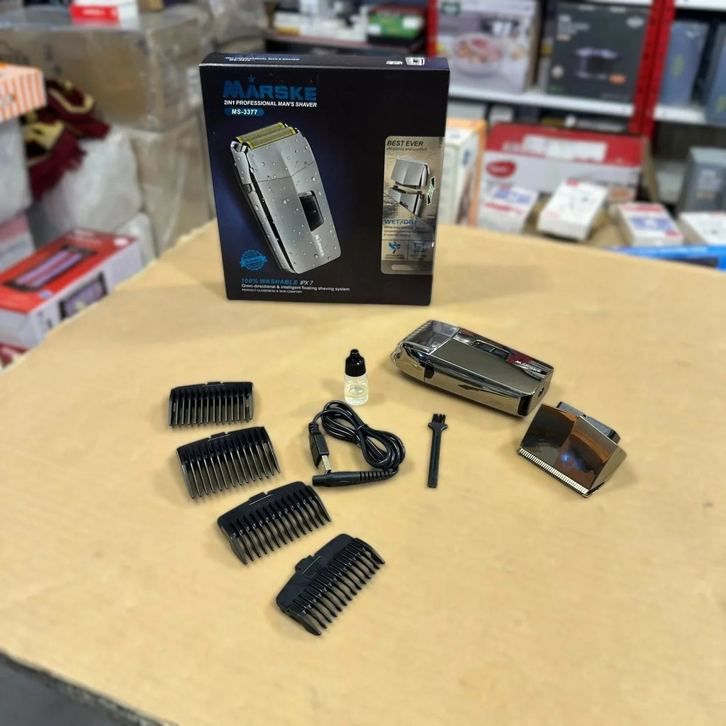 Marske 2 in 1 Man's Shaver & Trimmer MS-3377