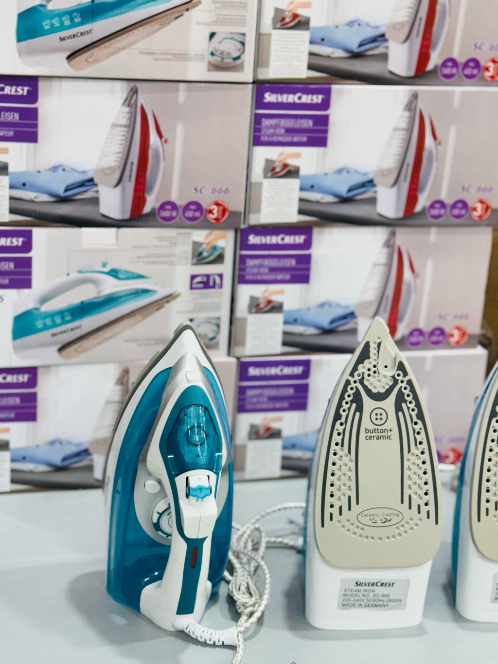 German Lot Imported Silver Crest Steam Iron SC-266