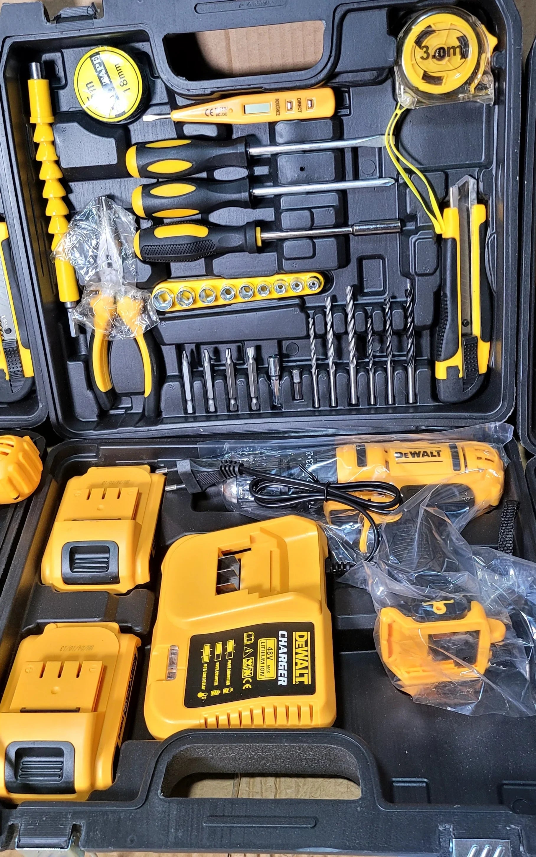 Germeny Lot Imported DeWALT Brand 48V cordless Drill With complete Tools