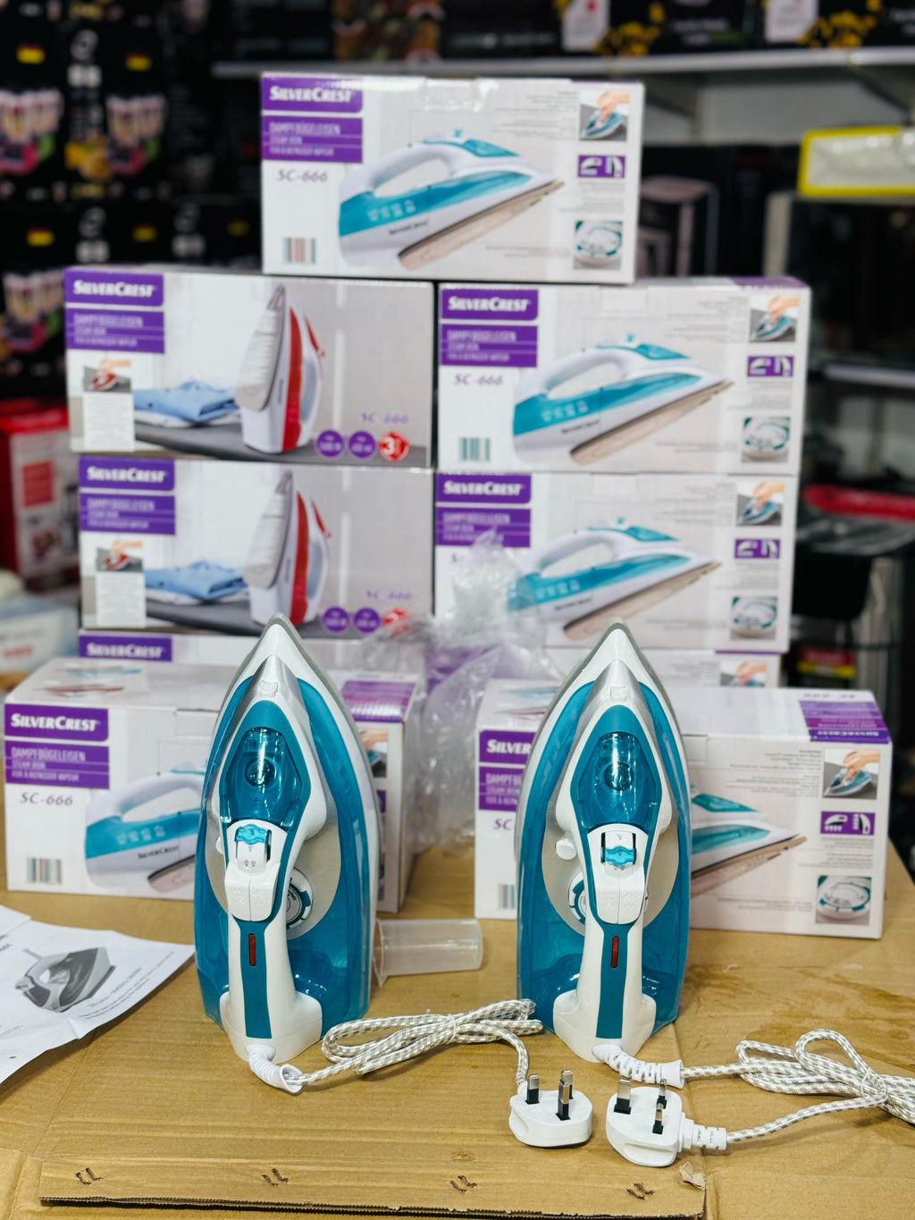 German Lot Imported Silver Crest Steam Iron SC-266