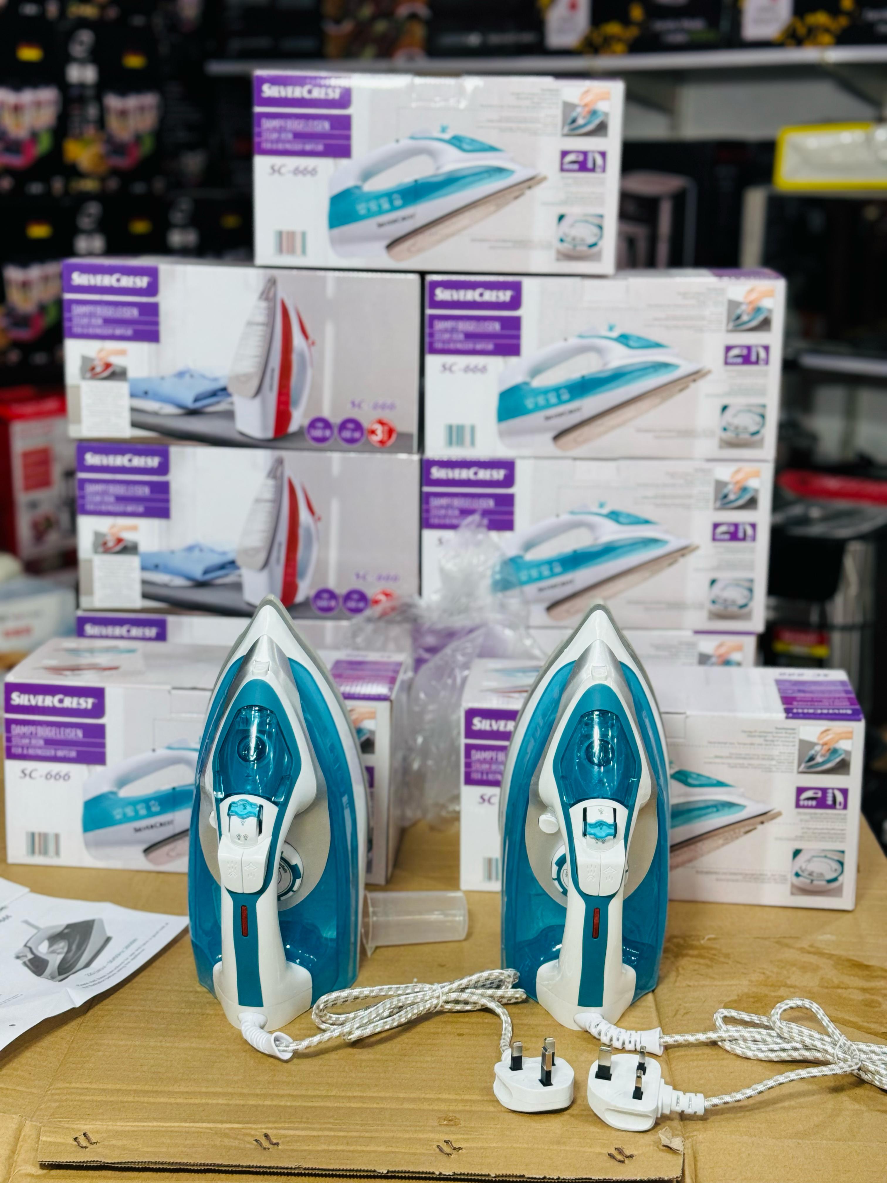 German Lot Imported Silver Crest Steam Iron SC-266