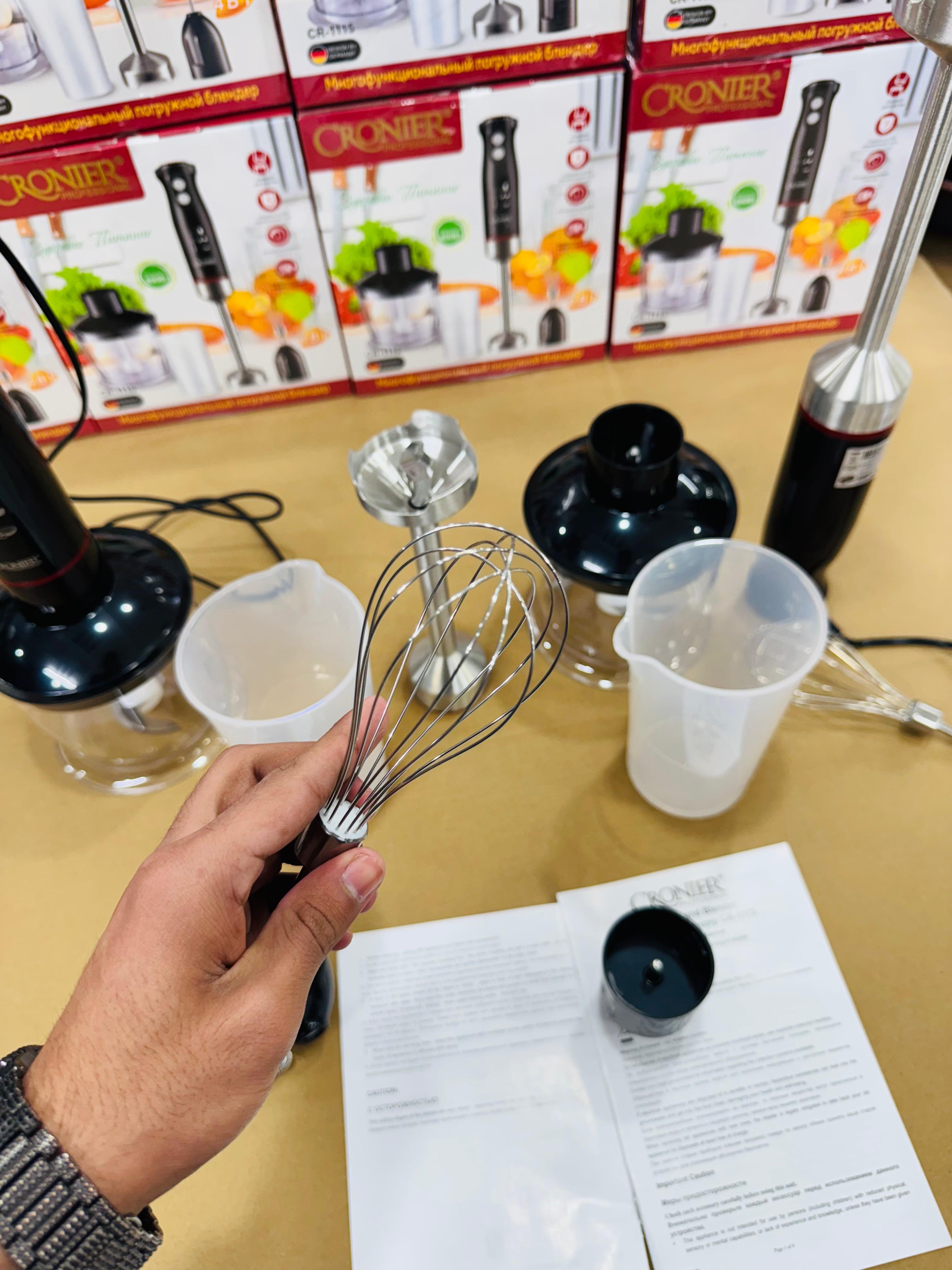 Cronier Professional Multifunction Hand Blender Set