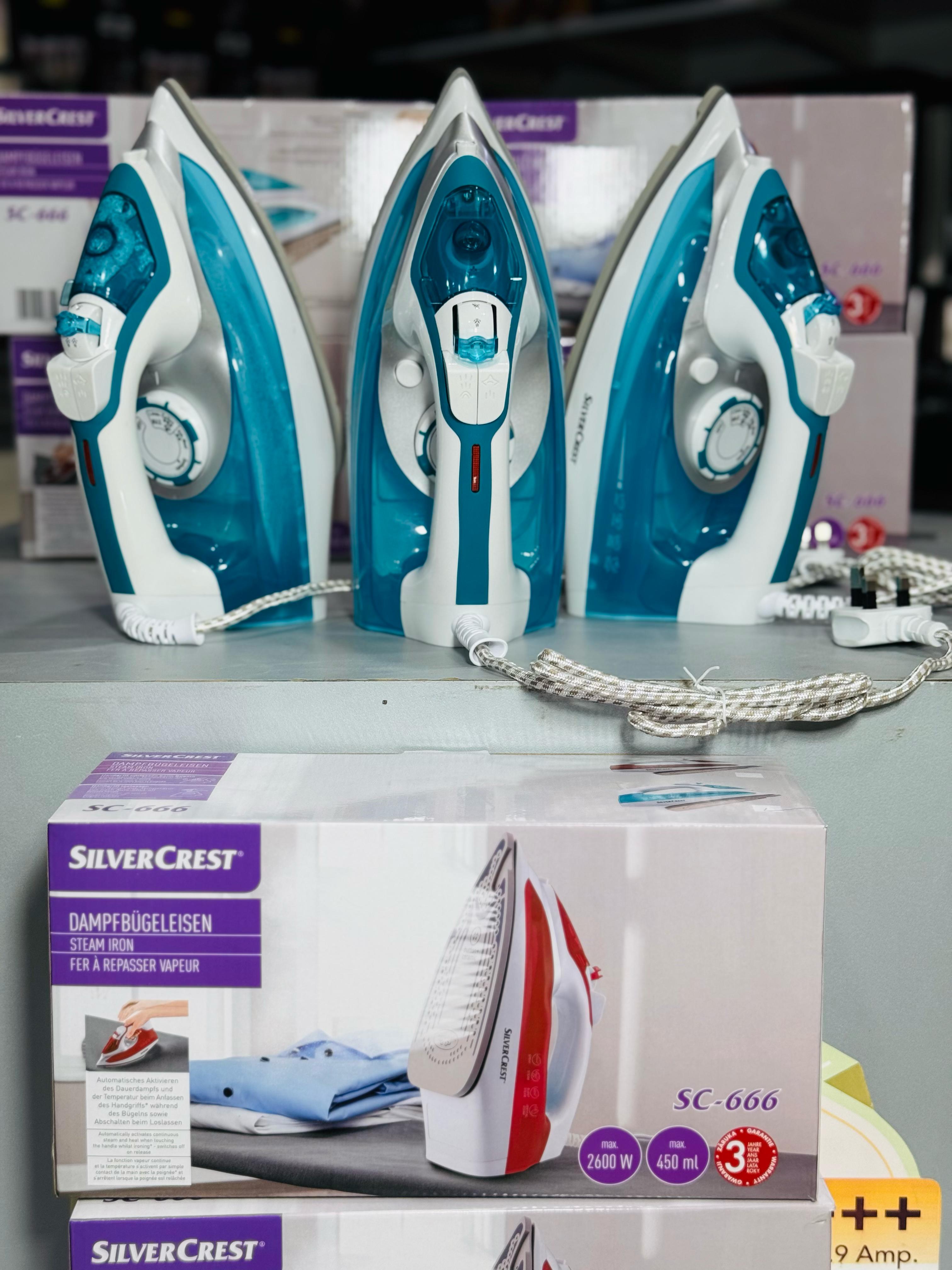 German Lot Imported Silver Crest Steam Iron SC-266