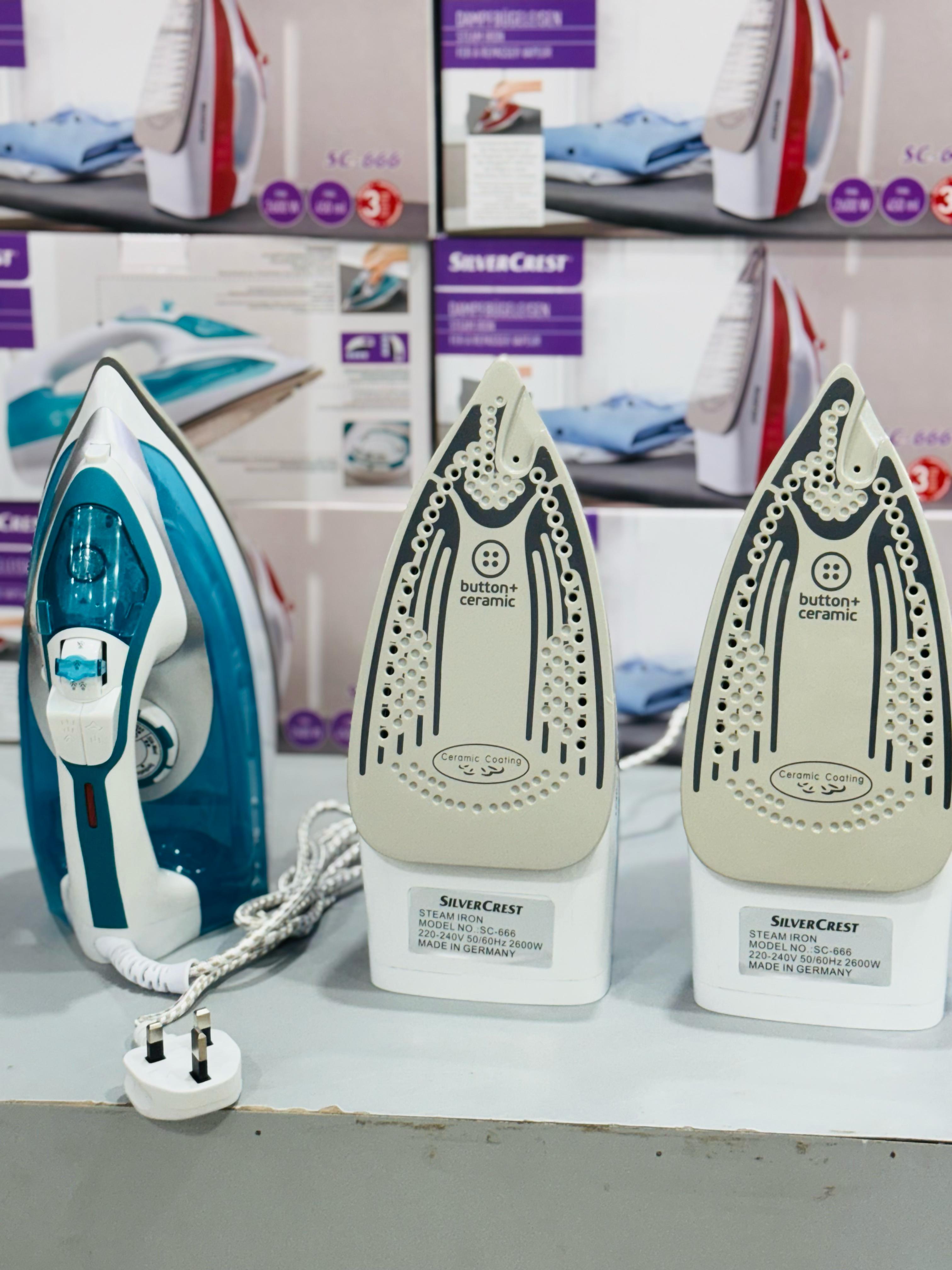 German Lot Imported Silver Crest Steam Iron SC-266