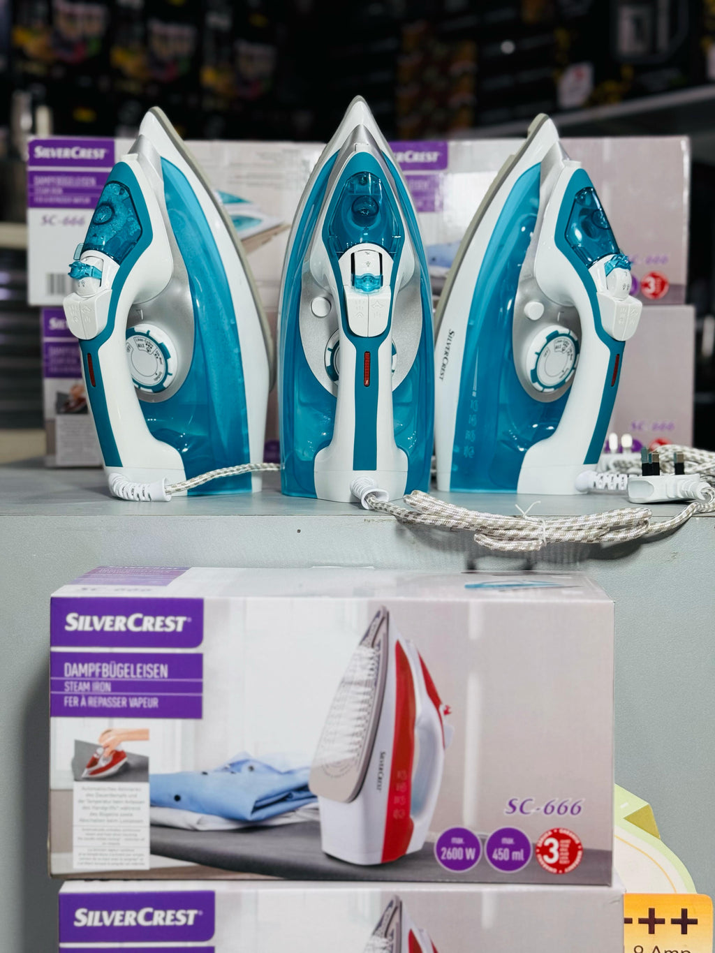 German Lot Imported Silver Crest Steam Iron SC-266